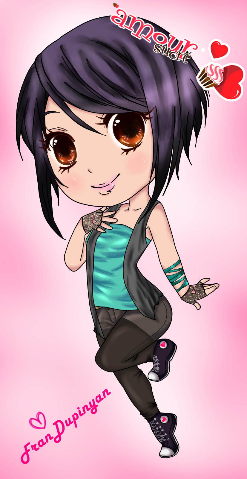 Se Nota El Amor En El Dibujo, ¡muchas Gracias, Frandupinyan - My Candy Love Clipart (827x1600), Png Download