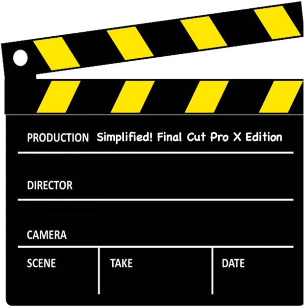 Simplified Final Cut Pro X Edition 4 - Movie Clapper Board Clip Art - Png Download (630x630), Png Download