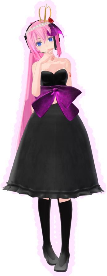Megurine Luka Dress Mmd Clipart (894x894), Png Download