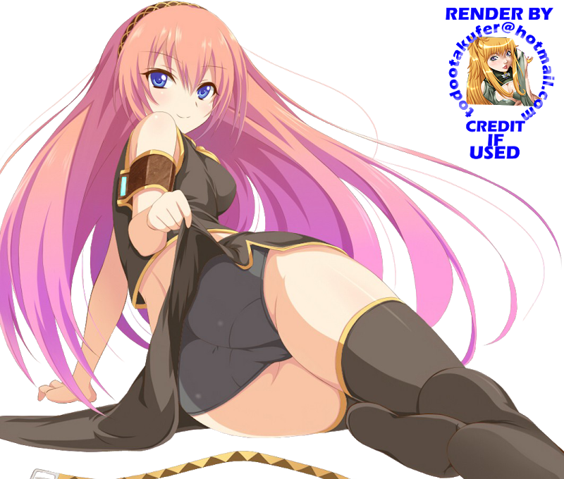 Luka Megurine Butt Hentai Clipart (800x680), Png Download