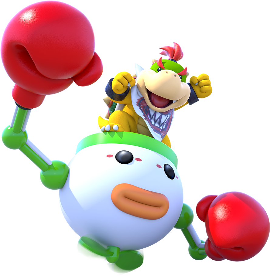 The Brethren, Super Mario Brothers, Bowser, Shark, - Mario Party Star Rush Bowser Jr Clipart (1000x1000), Png Download