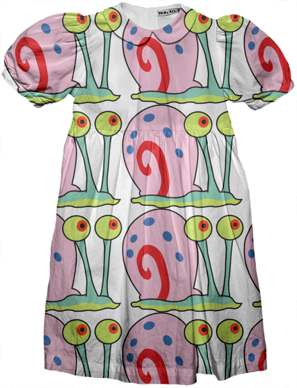 Kids Party Dress - Gary The Snail Clipart (608x804), Png Download