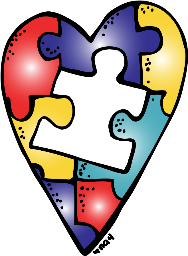 Autism Heart - Autism Awareness Cover Clipart (670x900), Png Download