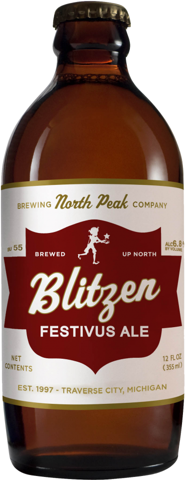 North Peak Blitzen Bottle - Wanderer Session India Pale Ale - North Peak Brewing Clipart (442x1024), Png Download