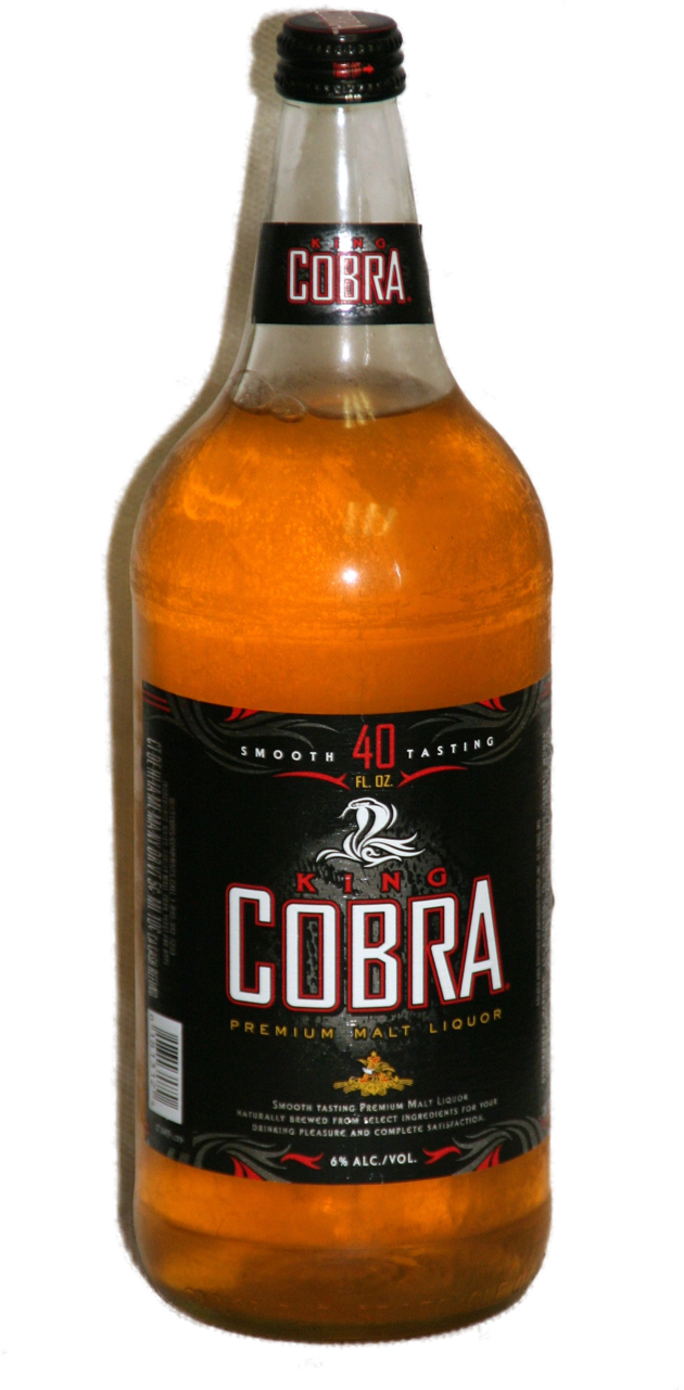 King Cobra Premium Malt Liquor With Transparent Background - King Cobra Beer Clipart (636x1280), Png Download