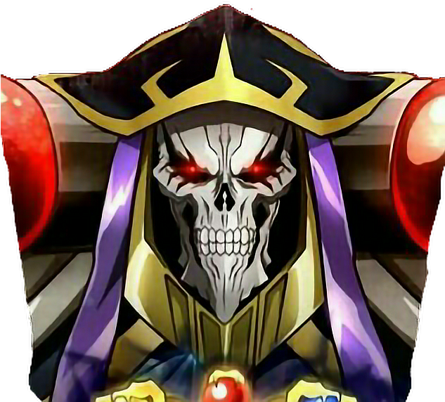 #overlord #anime @lucianoballack - Skull Clipart (632x586), Png Download
