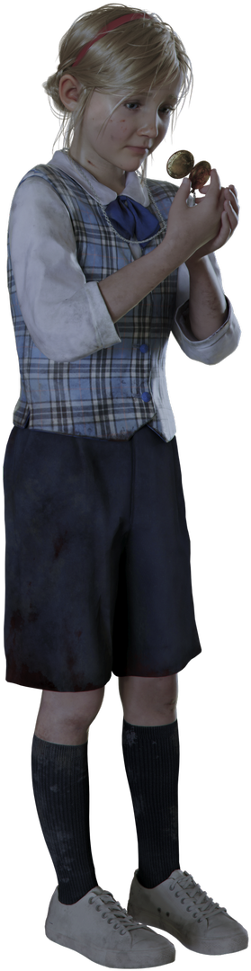 Tiffany™ Loves To Sleep On Twitter - Resident Evil 2 Sherry Png Clipart (429x1200), Png Download