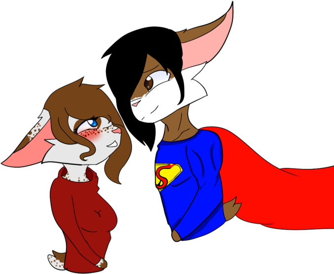 Superman And Lois Lane By Twilightfan224 - Cartoon Clipart (1024x768), Png Download
