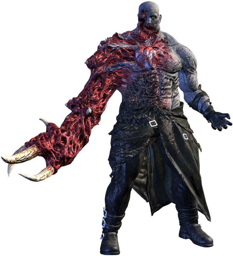 I'm Genuinely Perplexed Ay How Anyone Thinks He Looks - Resident Evil 2 Super Tyrant Clipart (925x864), Png Download