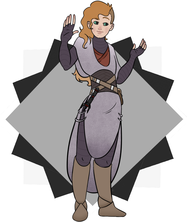 A Sith Started Grey Jedi - Cartoon Clipart (633x800), Png Download