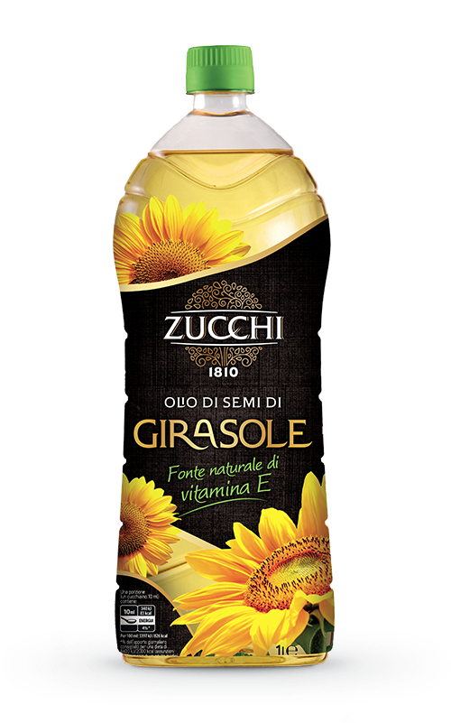 Sunflower Seed Oil - Zucchi Olio Di Girasole Clipart (730x810), Png Download