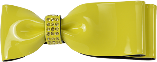 Rwp80445 Yellow Bow Clip - Ribbon - Png Download (600x600), Png Download