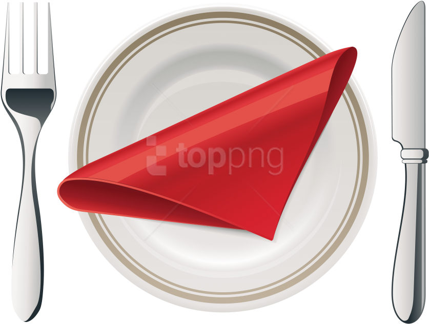 Free Png Download Place Setting Clipart Png Photo Png - Fork Transparent Png (850x641), Png Download