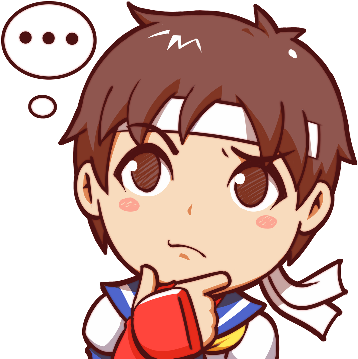 New Emotes, New Patch, Buff Sakura, Busted Cammy - Street Fighter Sakura Icons Clipart (1200x1200), Png Download