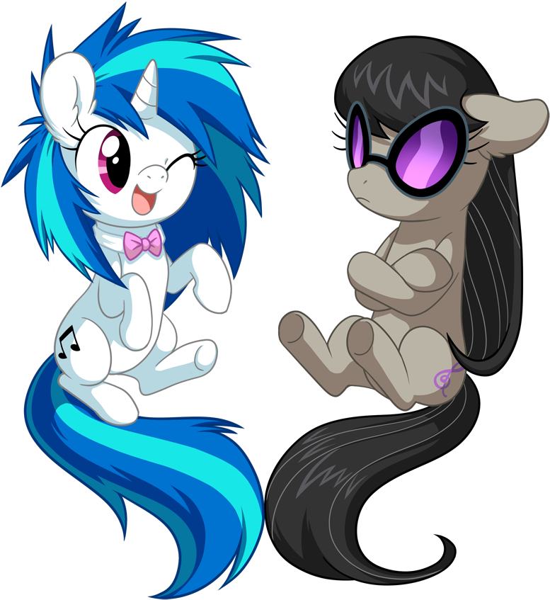 Vinyl's Rockin That Bow Tie - Pony Dj Pon 3 Clipart (800x857), Png Download