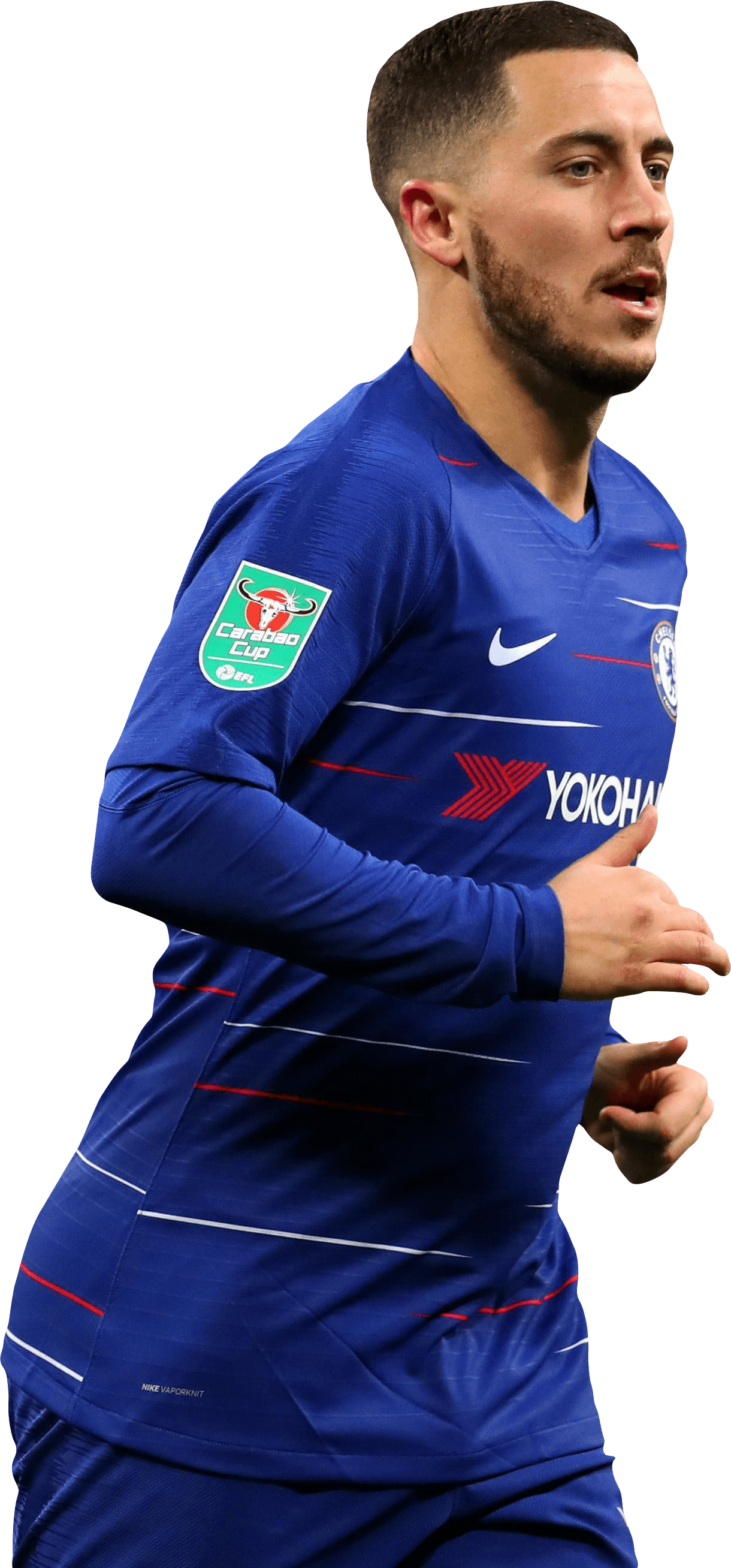 Eden Hazard Render - Long-sleeved T-shirt Clipart (1220x2615), Png Download