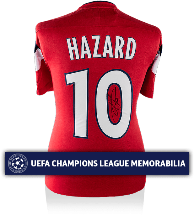 Eden Hazard Official Uefa Champions League Signed Lille - Uefa Champions League Clipart (700x700), Png Download