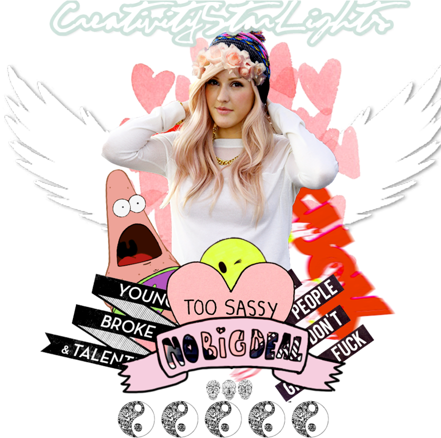 Id Ellie Goulding Tumblr By C - Png Tumblr Ellie Goulding Clipart (894x894), Png Download