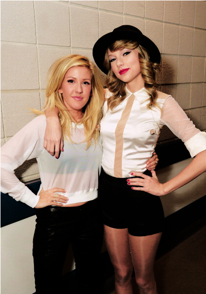 Ellie Goulding Images Ellie Goulding Wallpaper And - Taylor Swift And Ellie Goulding Clipart (500x650), Png Download