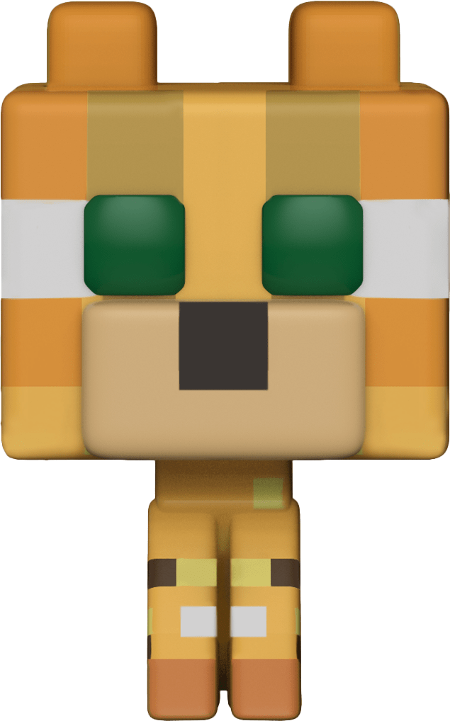 Ocelot Vinyl Figure - Funko Pop Minecraft Ocelot Clipart (635x1018), Png Download