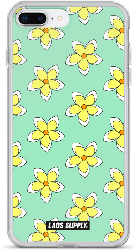 Dok Champa Iphone Case - Floral Design Clipart (438x803), Png Download