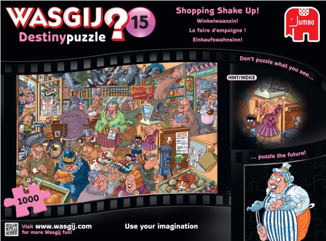 Wasgij Destiny - Wasgij Shopping Shake Up Clipart (640x640), Png Download