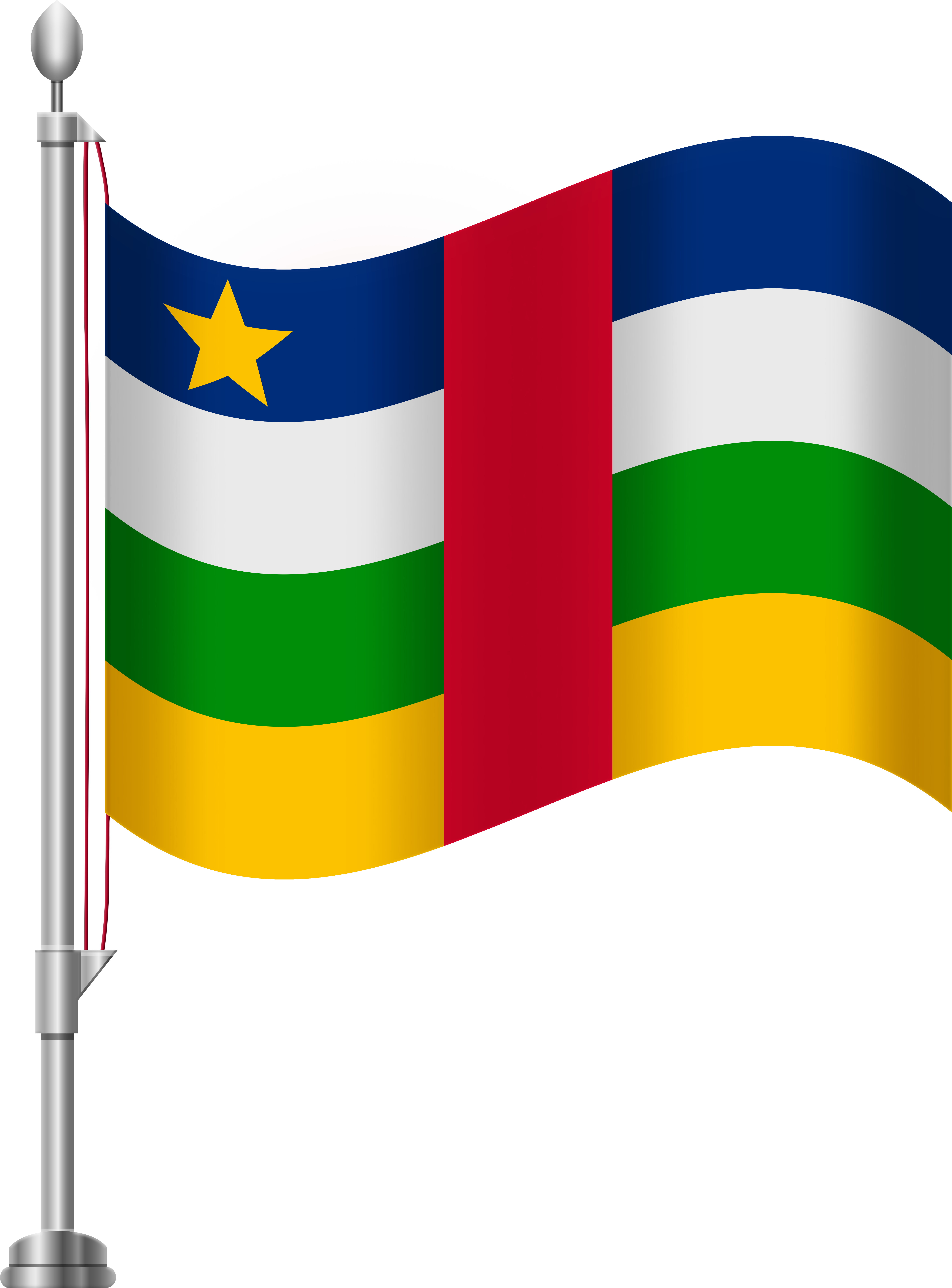 Central African Republic Flag Png Clip Art Transparent Png (6141x8000), Png Download