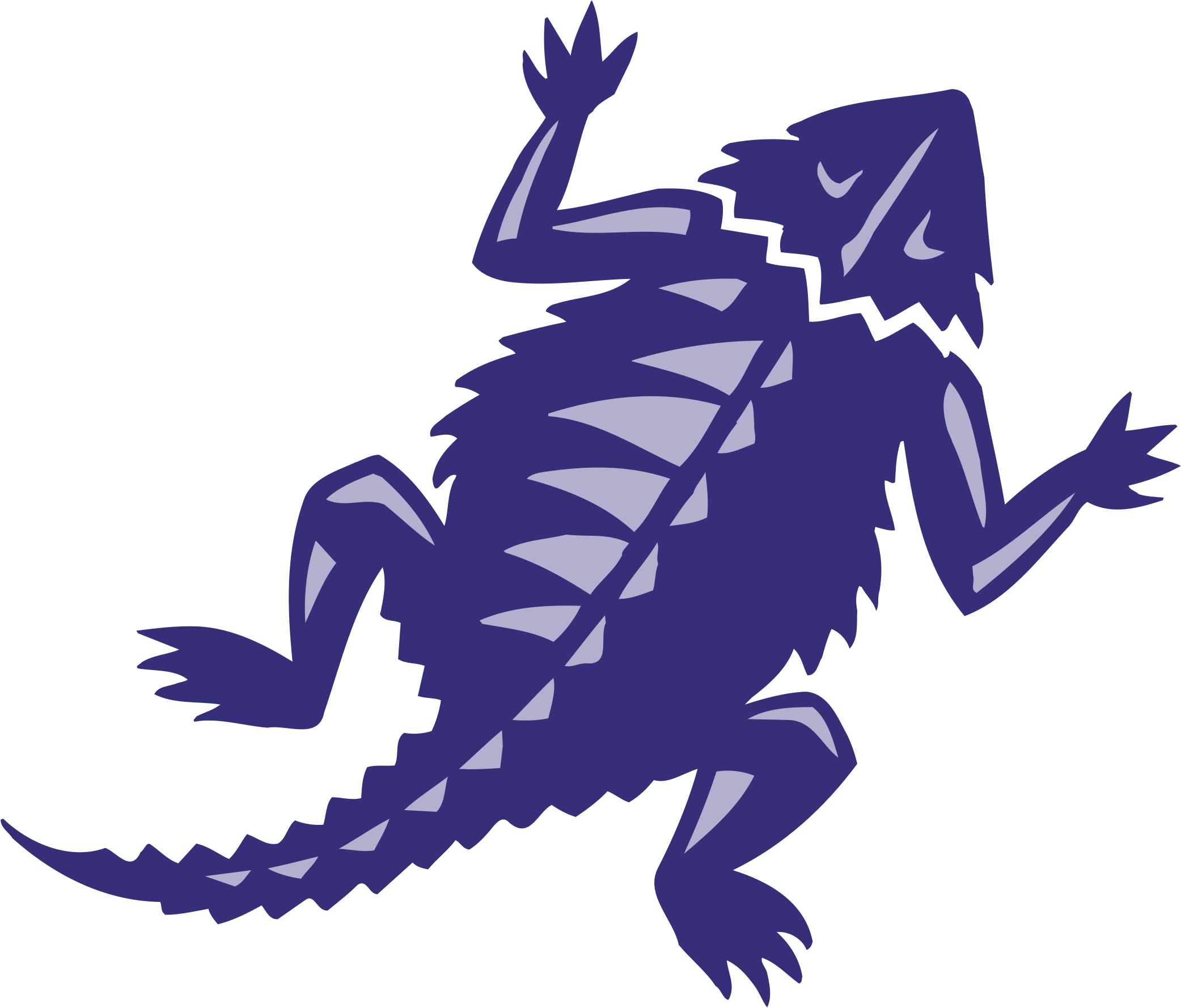 Tcu Hornedfrogs Logo Png Transparent - Transparent Tcu Horned Frogs Logo Clipart (2400x2400), Png Download