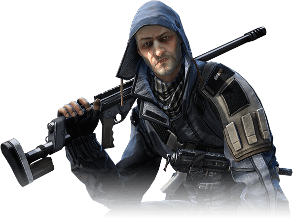 Vassili Sniper Dirty Bomb Clipart (593x720), Png Download
