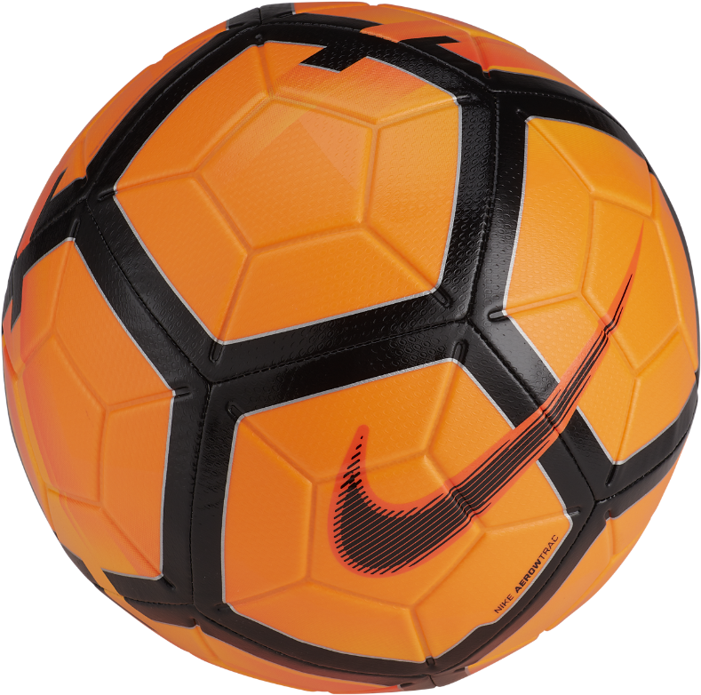 Nike Soccer Ball Png - Orange Nike Soccer Ball Clipart (1000x1000), Png Download
