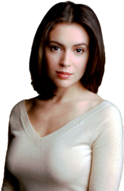 Celebrity Medium Haircuts, Medium Hair Cuts, Medium - Alisa Milano Clipart (535x640), Png Download