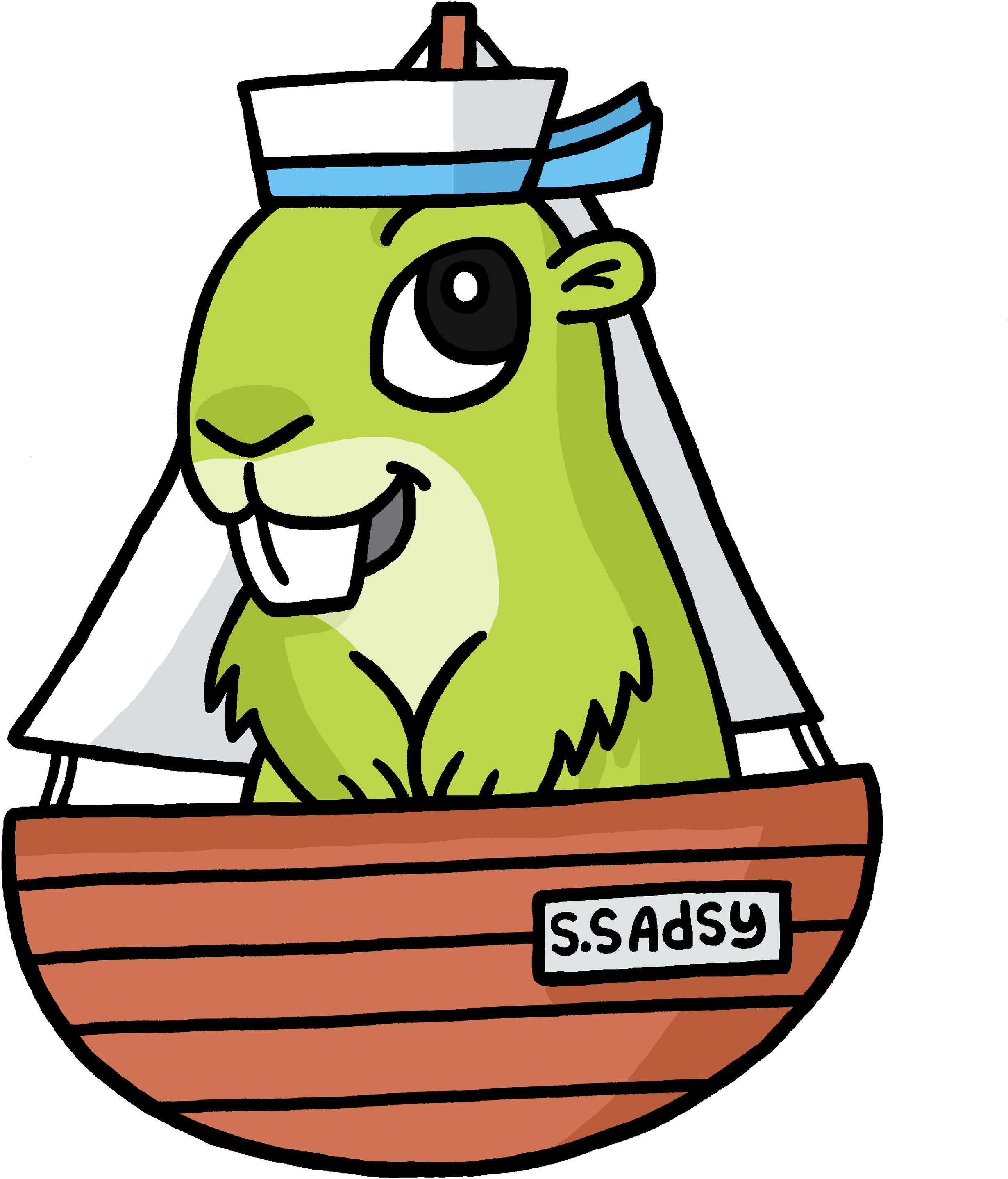 Boating Adsy - Beaver Angel Clipart (3000x3000), Png Download