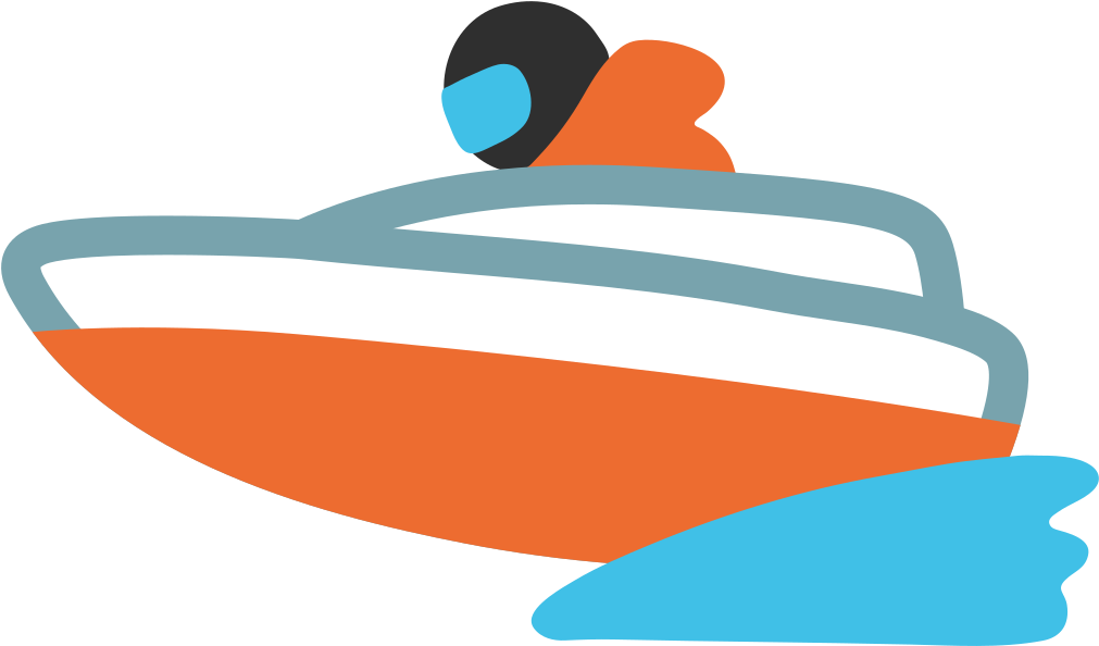 File - Emoji U1f6a4 - Svg - 🚤 Emoji Clipart (1024x1024), Png Download