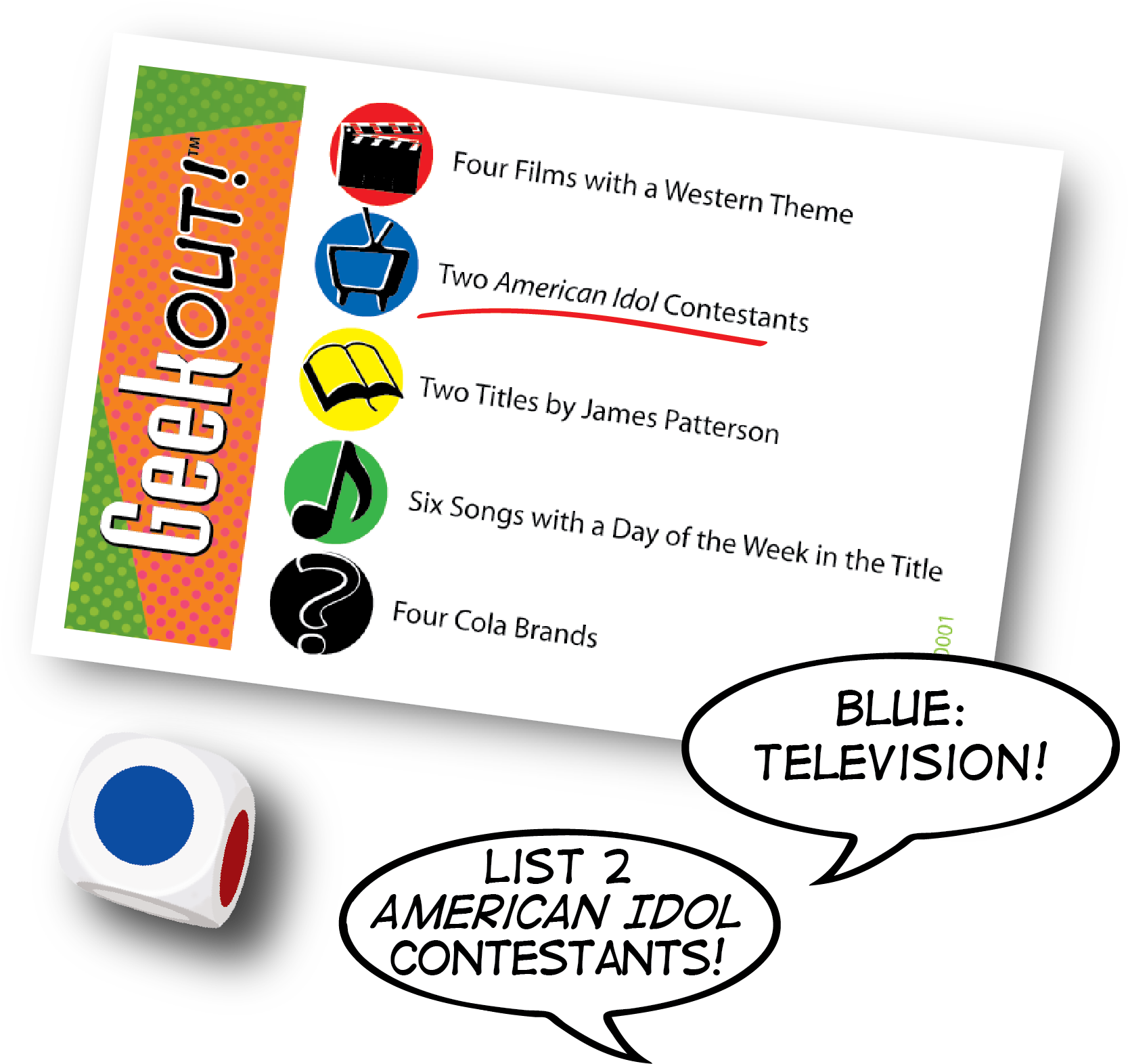 View Larger - Geek Out Pop Culture Cards Clipart (1801x1801), Png Download