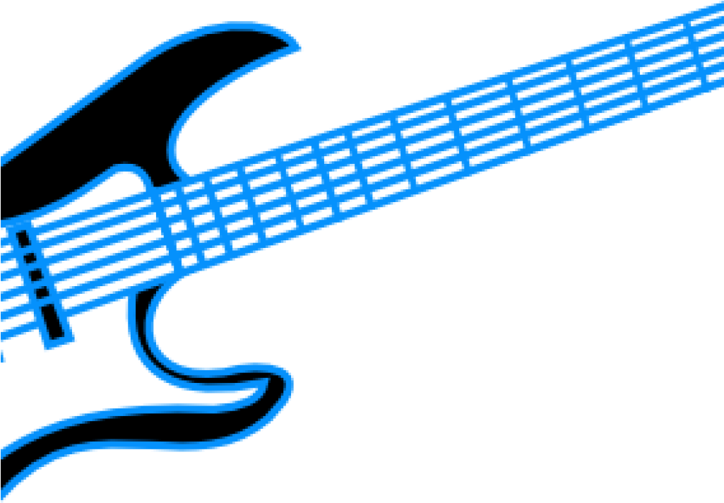 Electric Guitar Clip Art 50 S Guitar Clip Art At Clker - Line Art Electric Guitar - Png Download (1025x712), Png Download