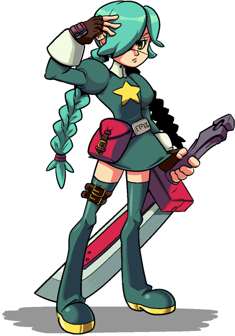 Fre Skullgirls Doom Clothing Fictional Character Vertebrate - Skullgirls That's A Wrap Clipart (499x688), Png Download