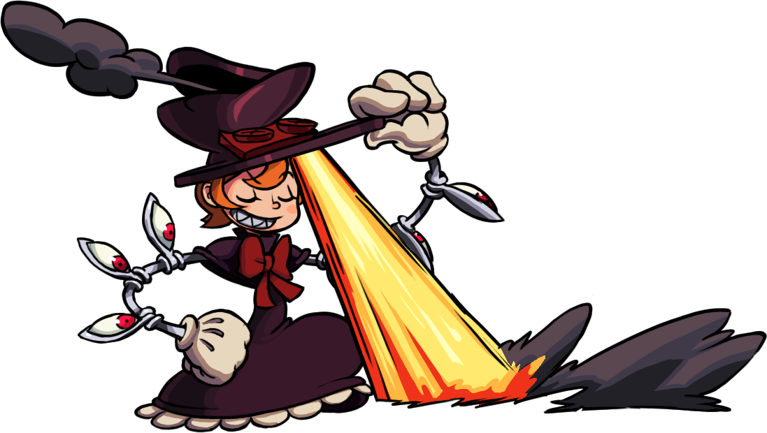 Skullgirls Peacock Argus Agony - Avery Skullgirls Peacock Clipart (1097x620), Png Download