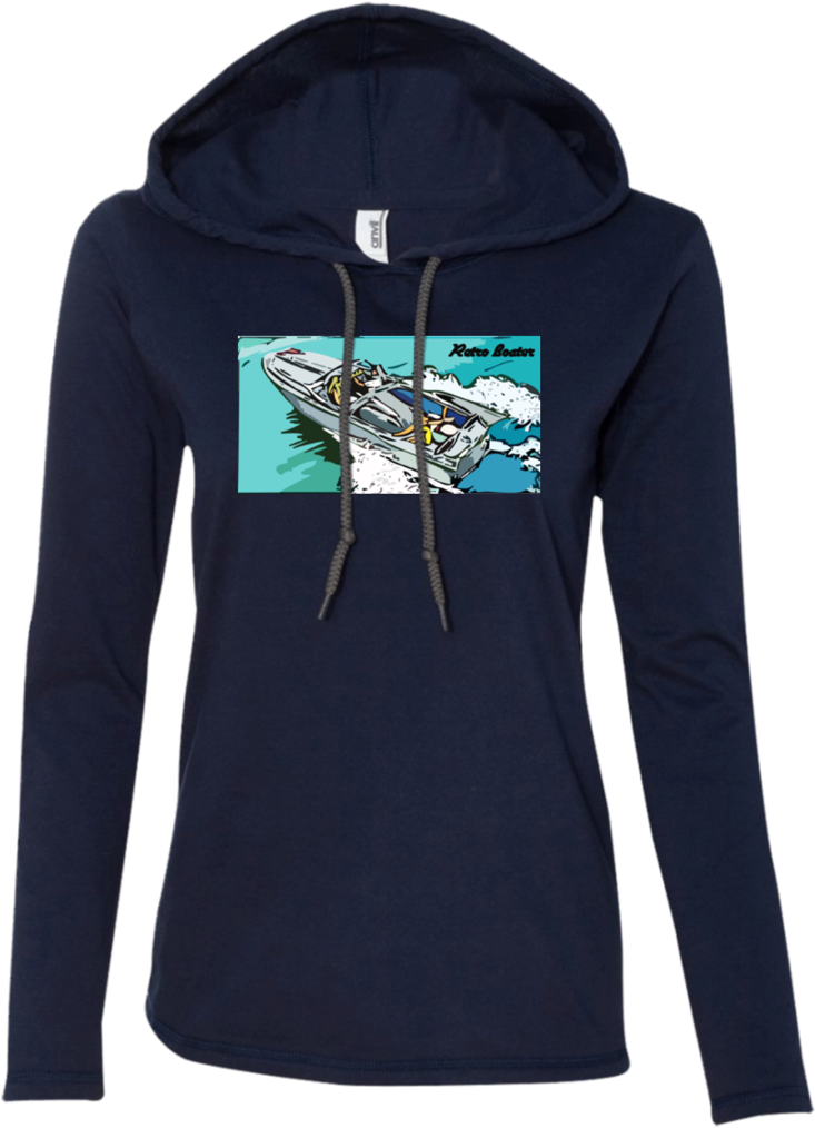 Vintage Chris Craft Silver Arrow Anvil Ladies' Ls T-shirt - Sweatshirt Clipart (1024x1024), Png Download