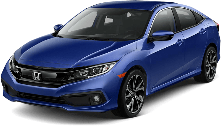 Aegean Blue Metallic - Honda Civic 2019 Blue Color Clipart (800x450), Png Download