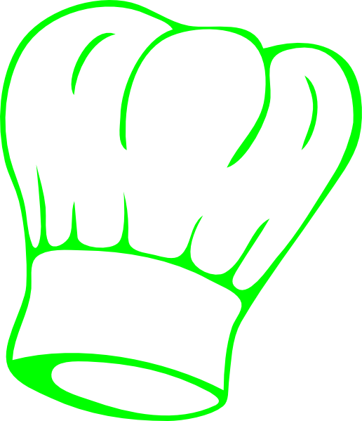 Hat Green Png - Chef Hat Clip Art Transparent Png (516x599), Png Download