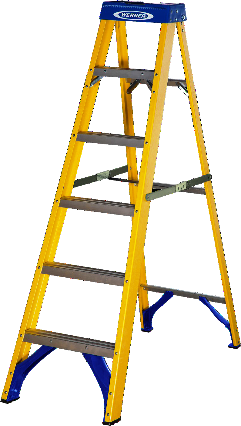 Ladder Png - Werner 5 Tread Step Ladder Clipart (1040x1540), Png Download