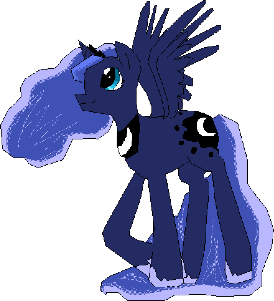 Princess Luna - Cartoon Clipart (1000x1000), Png Download