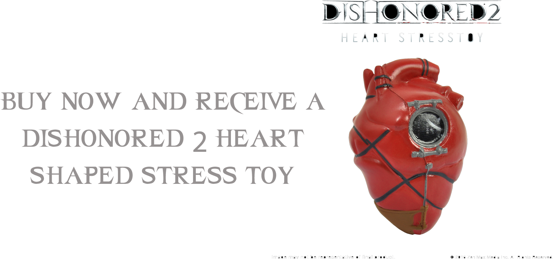 Dishonored Heart Stress Toy Clipart (1796x841), Png Download