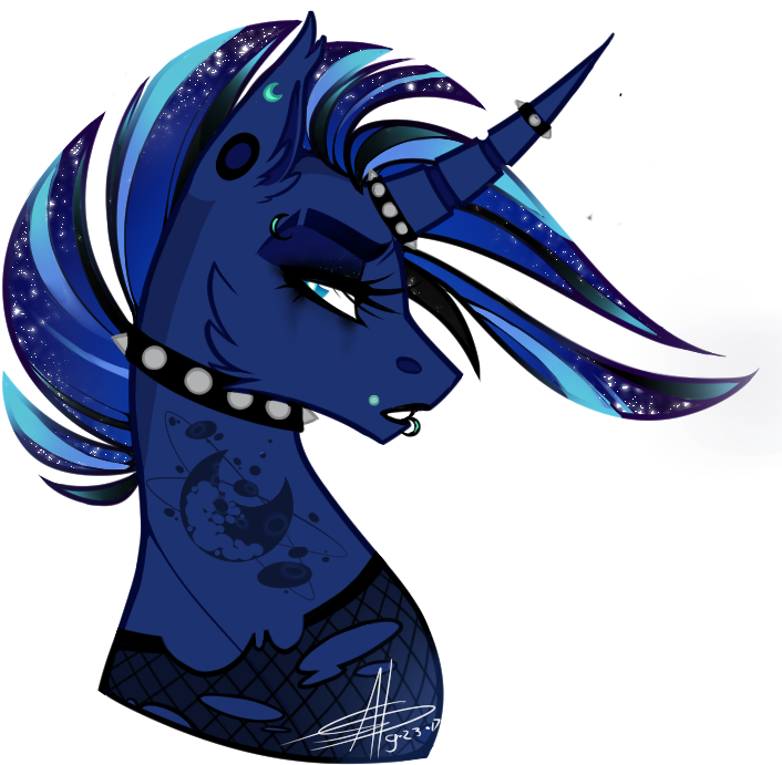 Mlp Punk Celestia Clipart (726x726), Png Download