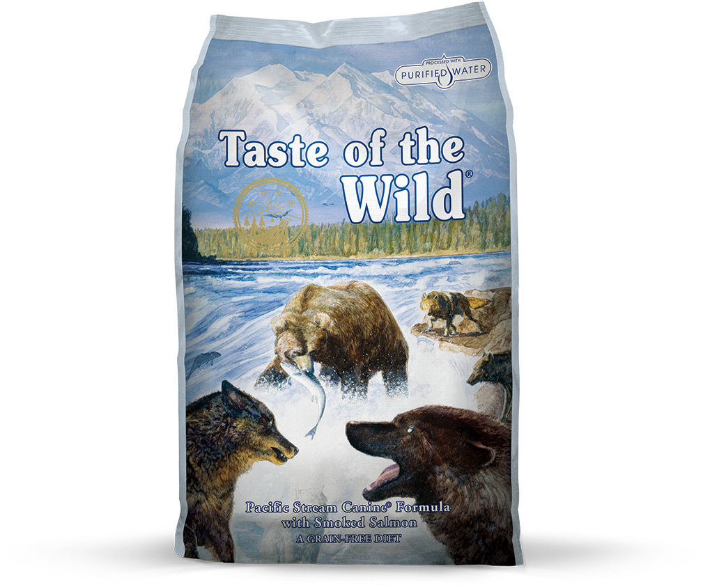 Pacific Stream Canine - Dog Food Taste Of The Wild Clipart (1081x1091), Png Download