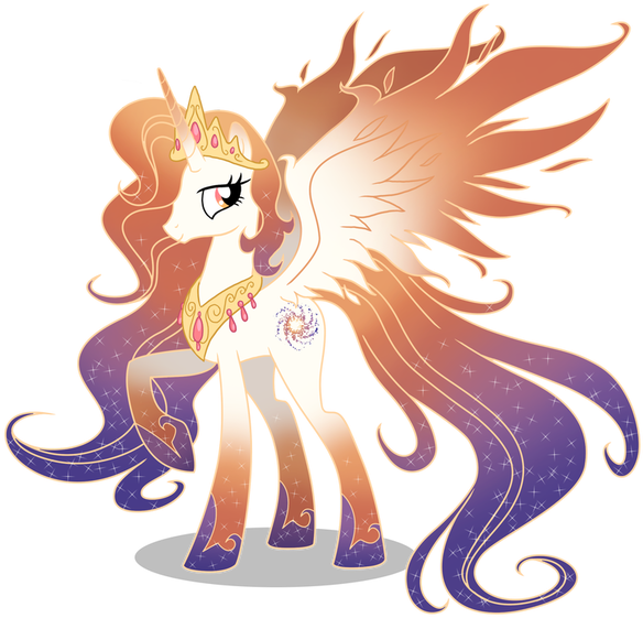 Empress Lucena - My Little Pony Queen Galaxy Clipart (615x597), Png Download