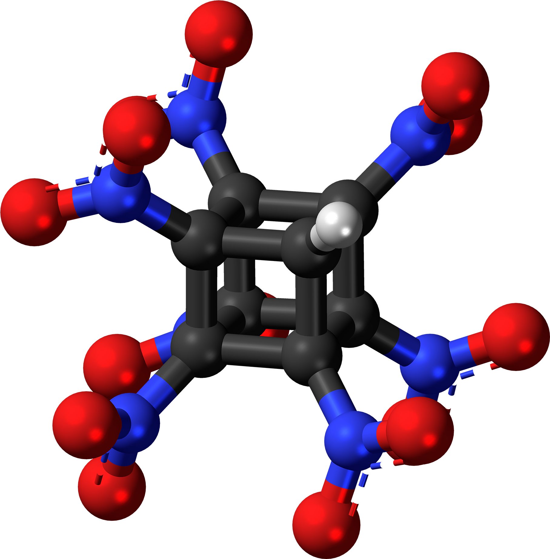 Heptanitrocubane Molecule Ball - Octanitrocubane Molecule Clipart (1969x2000), Png Download