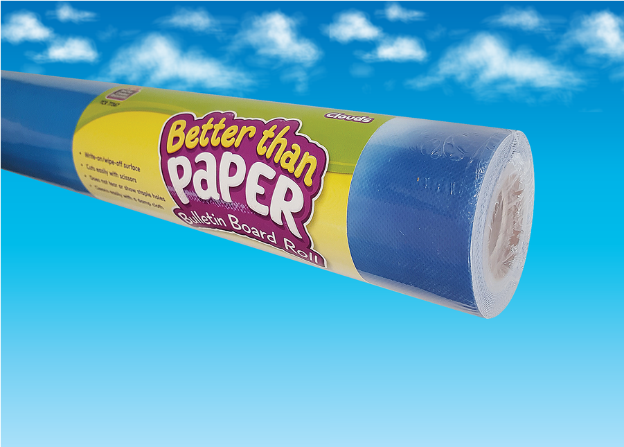 Tcr77367 Clouds Better Than Paper Bulletin Board Roll - Better Than Paper Bulletin Board Roll Clipart (900x900), Png Download