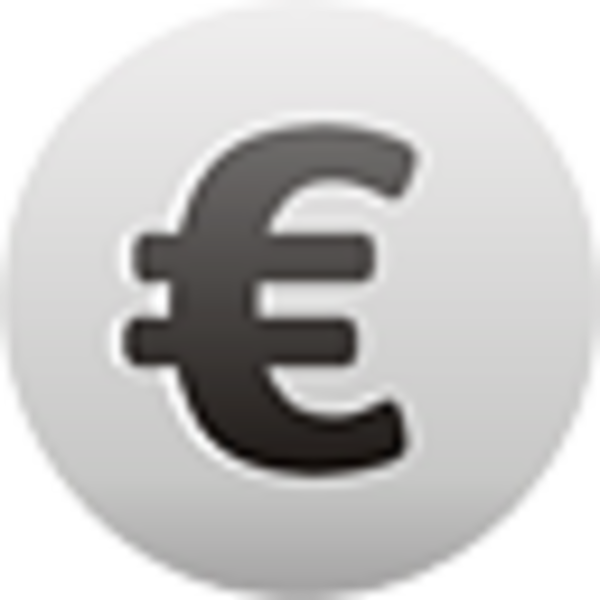 Euro Currency Sign Image - Euro Icon Clipart (600x600), Png Download