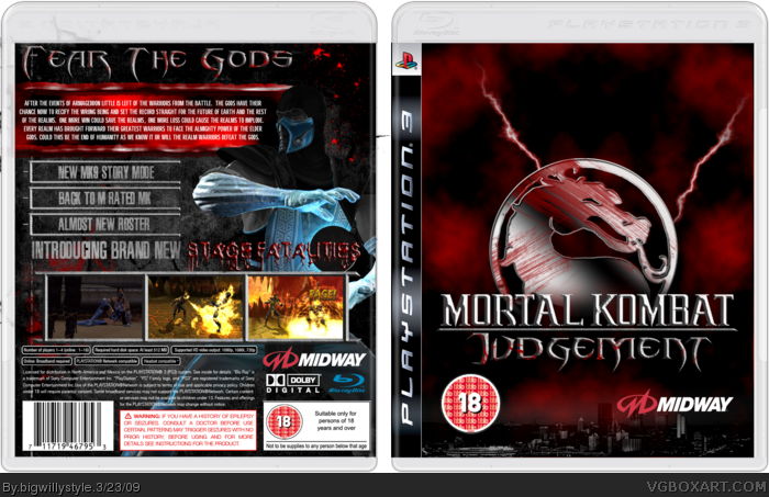 Mortal Kombat Judgement Box Art Cover - Midway Games Clipart (700x453), Png Download